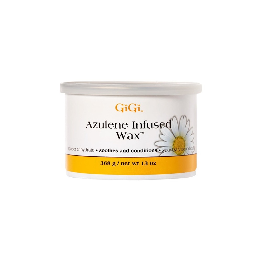 GiGi Azulene Infused Wax 368g / net wt 13 oz gentle soothes and conditions.